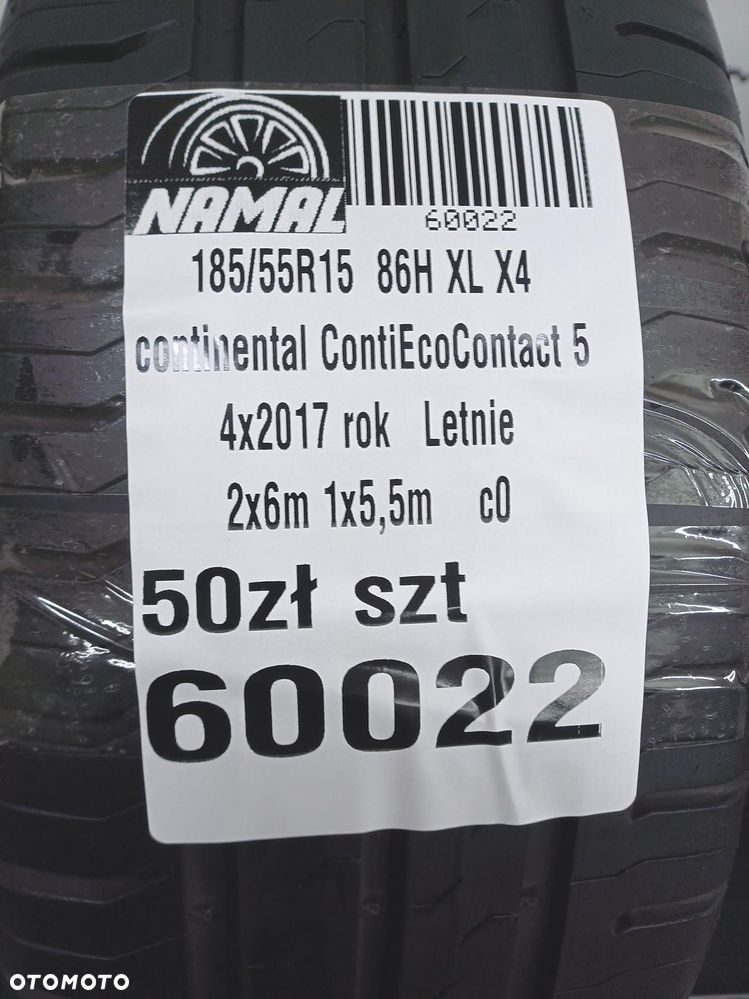 4x 185/55r15 continental  letnie 6mm 60022 - 12