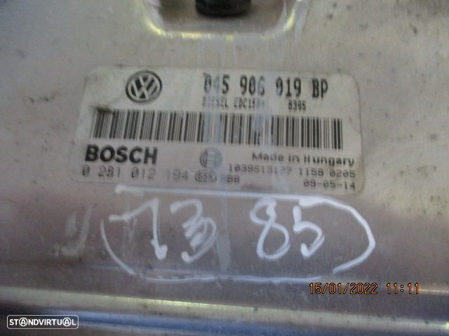 Centralina 045906019BP VW POLO 4 2009 1.4TDI BOSCH   VW POLO 2006 1.4TDI 70CV 5P CINZA BOSCH - 2