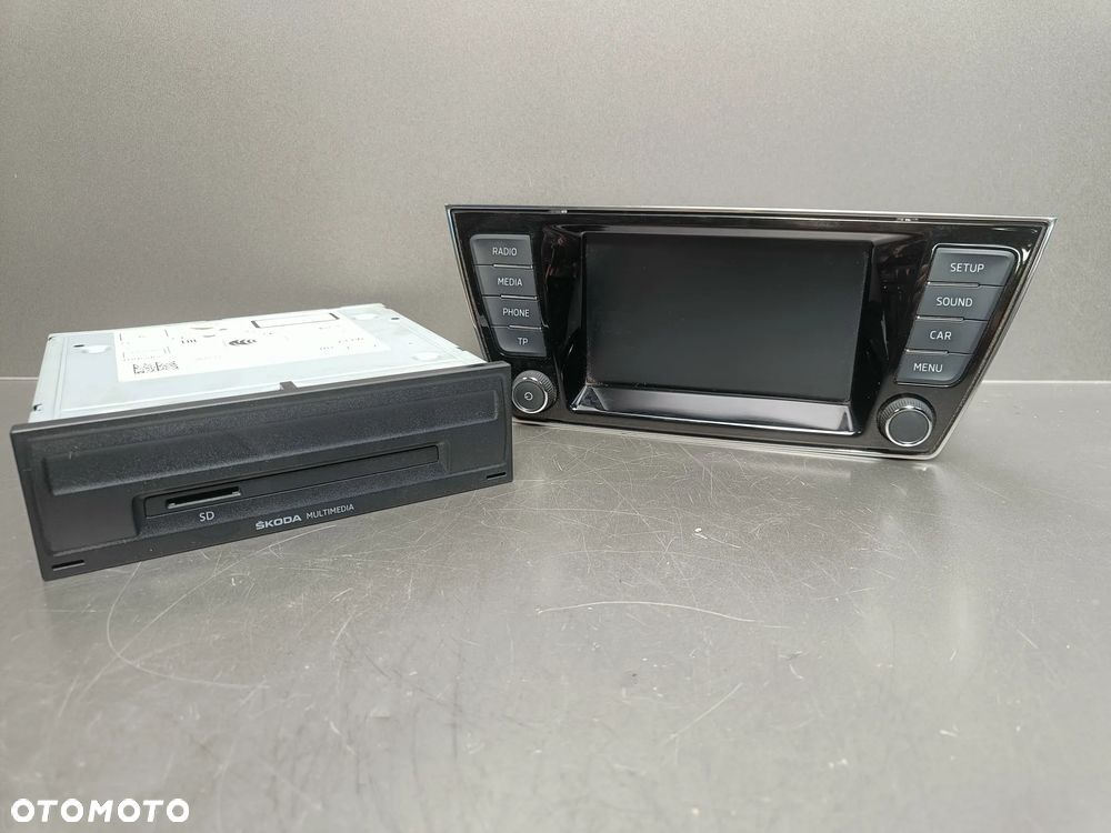 Radio Skoda Fabia 3 III Wyświetlacz Jednostka Czytnik 5Q0035842C 6V0919604B - 1
