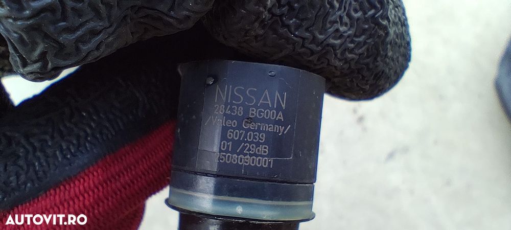 INSTALATIE + SENZORI PARCARE BARA SPATE NISSAN QASHQAI (J10 / NJ10) / QASHQAI +2 / COD OEM 24017JD00A / 55NAV0200 / 28438-BG00A 2007 – 2013 - 4