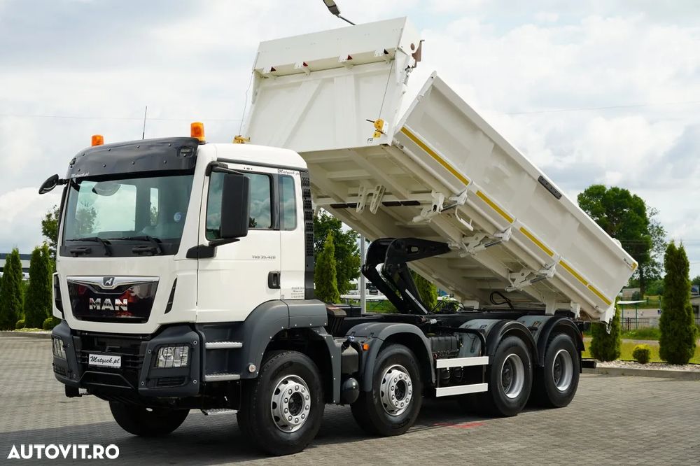 MAN TGS 35.420 / 8X4 / BASCULATOR CU 2 LATE / MEILLER KIPPER / HIDROBRAT / AUTOMAT / EURO 6 - 2