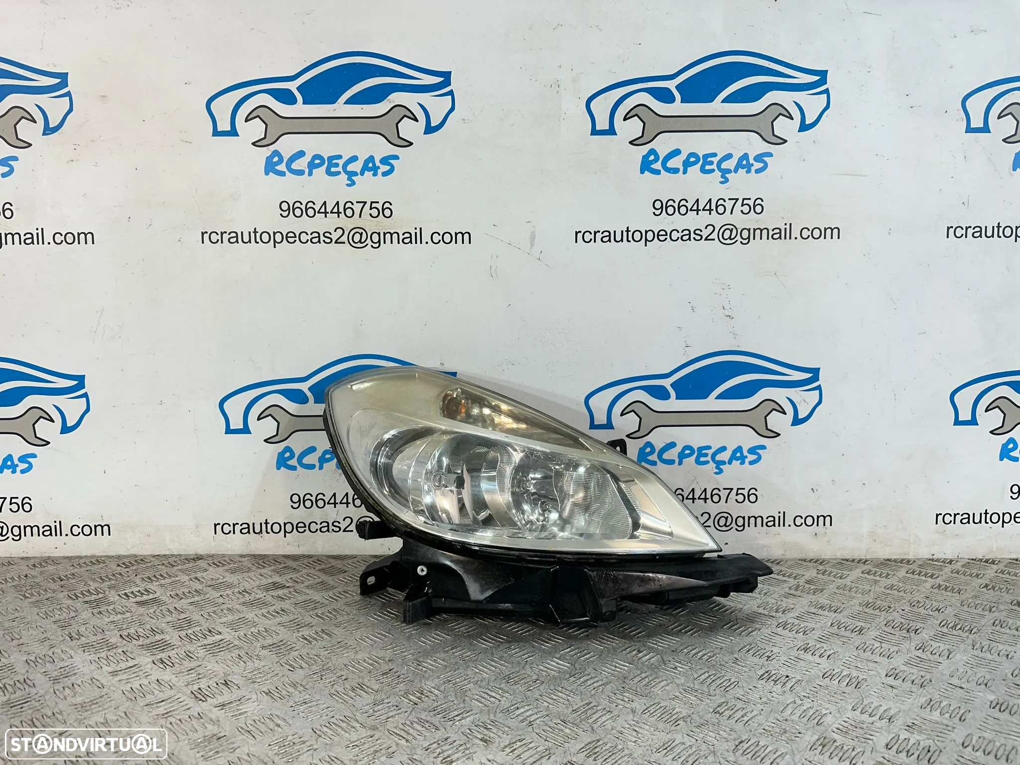 .Farol Otica Frente Frontal Direita Original 8200244906 Renault Clio 3 Fase 1 2005 - 2009 - 2