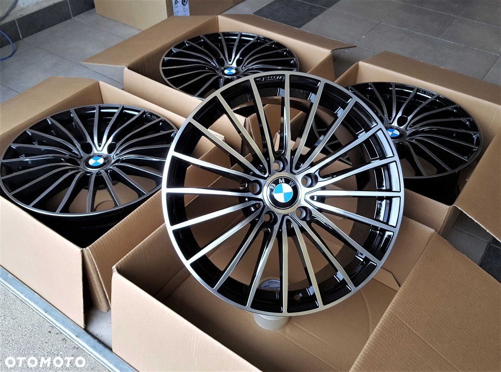 Alufelgi 18 BMW 5x120 3 5 X1 X3 F30 E90 E46 F20 E87 E83 F25 Czarne 428# - 3