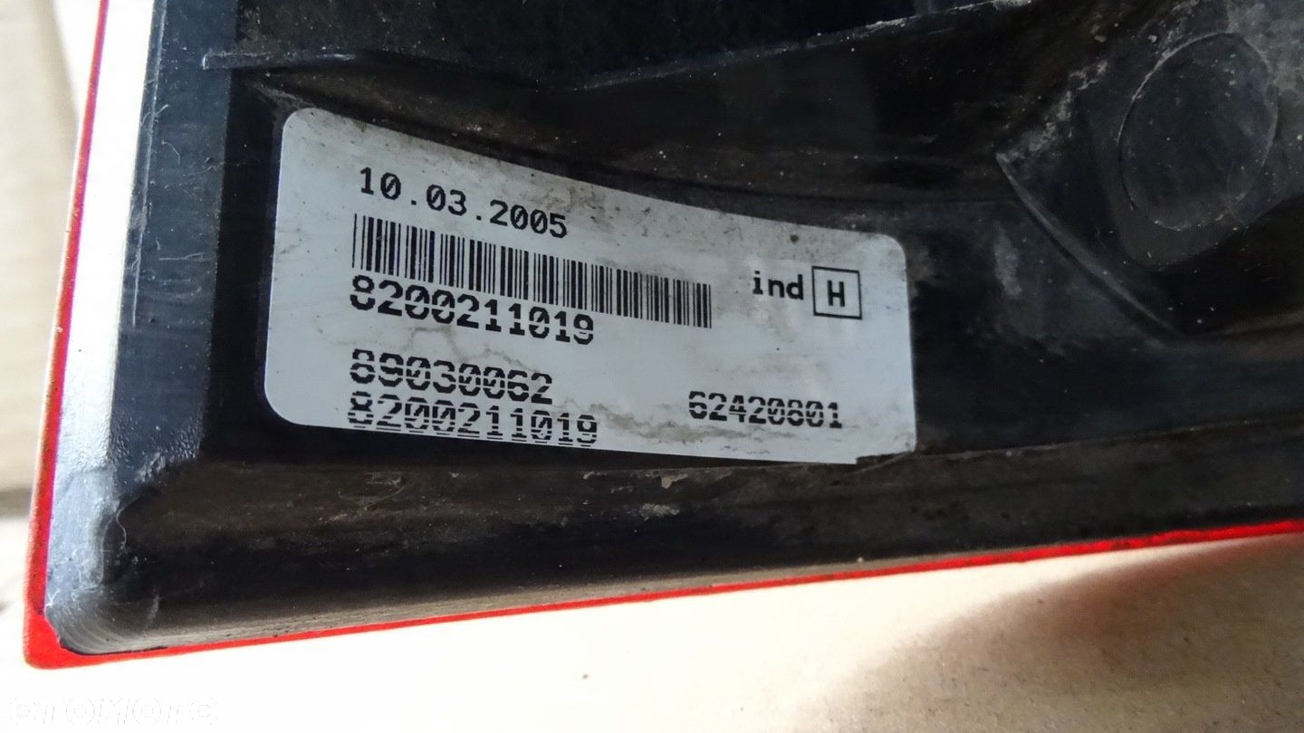 DACIA LOGAN I 1 LAMPA PRAWA TYL TYLNA - 5
