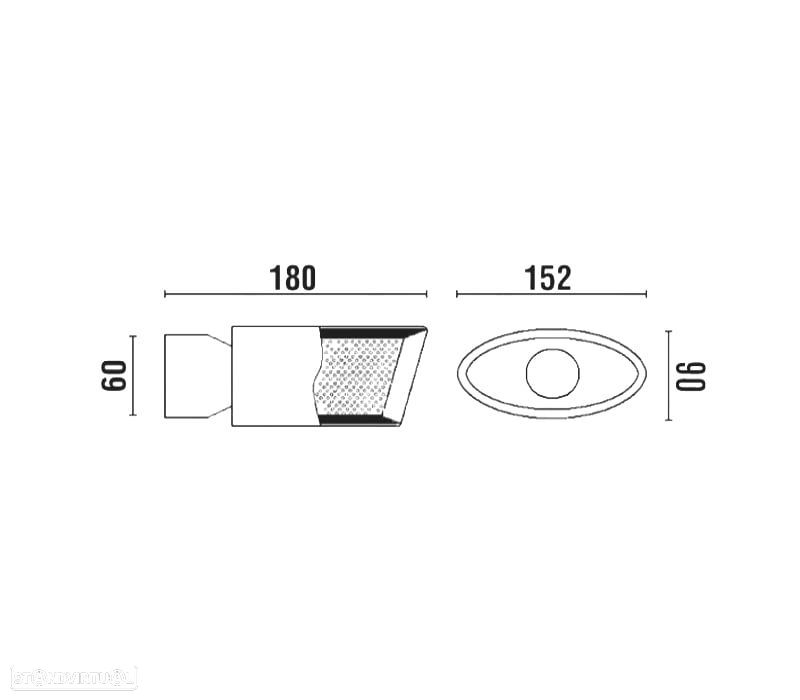 PONTEIRA DE ESCAPE UNIVERSAL EM INOX - 2