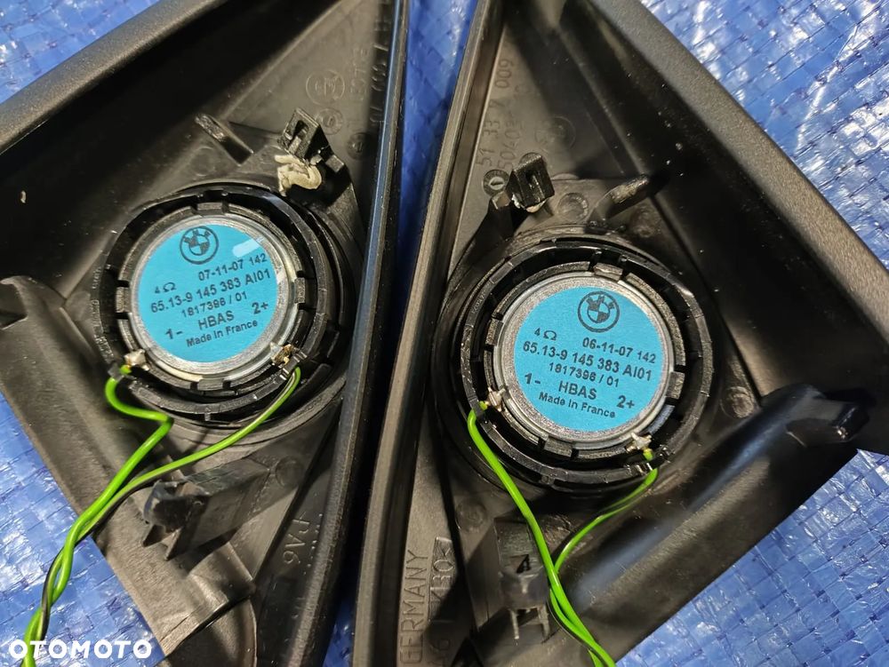 GŁOŚNIK GŁOŚNIKI PRZÓD TYŁ LEWY PRAWY KOMPLET HIFI 9143147 9143131 9143132 9145383 BMW E64 LCI LIFT - 7