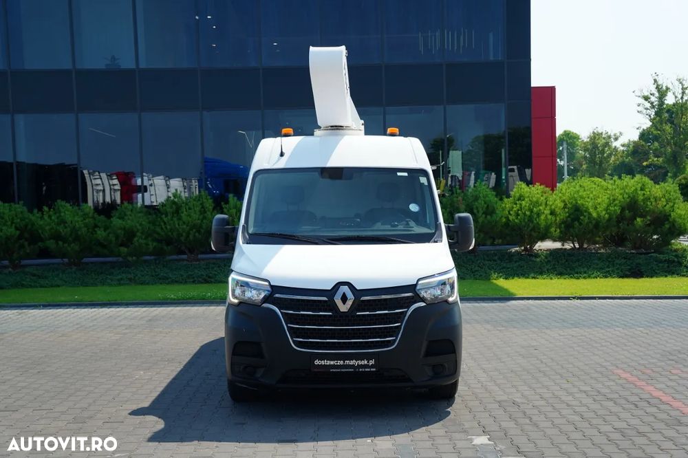 Renault MASTER / Platformă de lucru aeriană / Platformă de lucru metalică / Coș de ridicare FRANCE ELAVATEUR 121 Ft - 12 M / CAPACITATE MAXIMĂ DE RIDICARE 120 KG / EURO 6 - 9