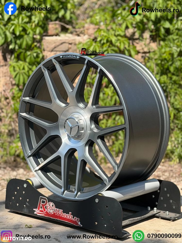 Jante Roti Mercedes 20 R20 W222 W221 W212 W204 W205 CLS W212 W213 GLE GLC W223 W214 Roti Mercedes Benz R20 cu anvelope vara/iarna inclus - 7