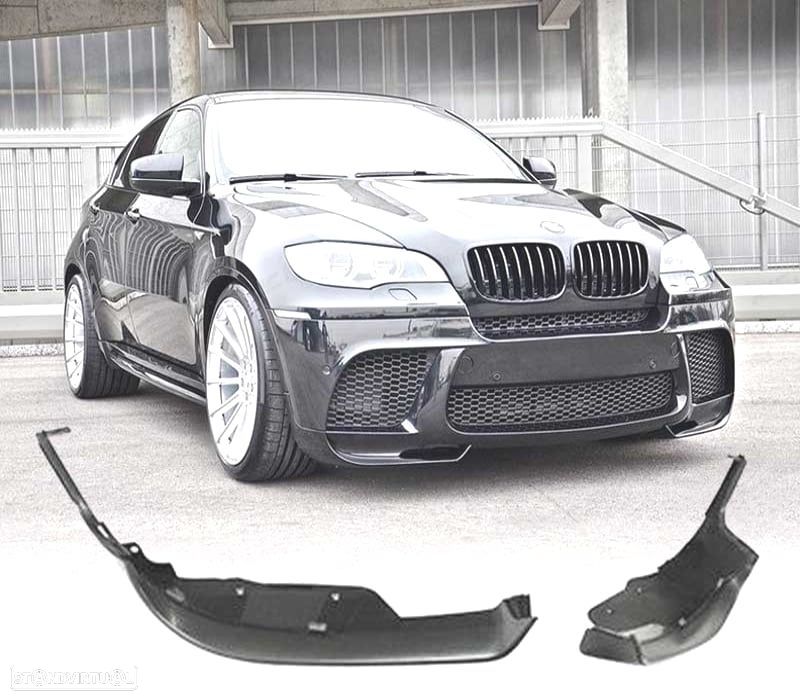 SPLITTERS PARA-CHOQUES FRONTAL BMW X6 E71 LOOK M PERFORMANCE - 1