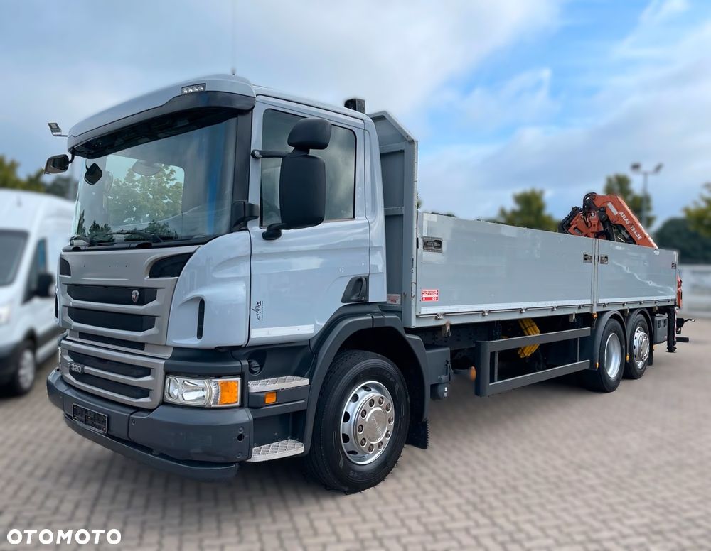 Scania P320 6x2 DŹWIG HDS ATLAS 126.3 /  WYSIĘG 10m / STEROWANIE RADIOWE / SKRZYNIA 7,4m - 2