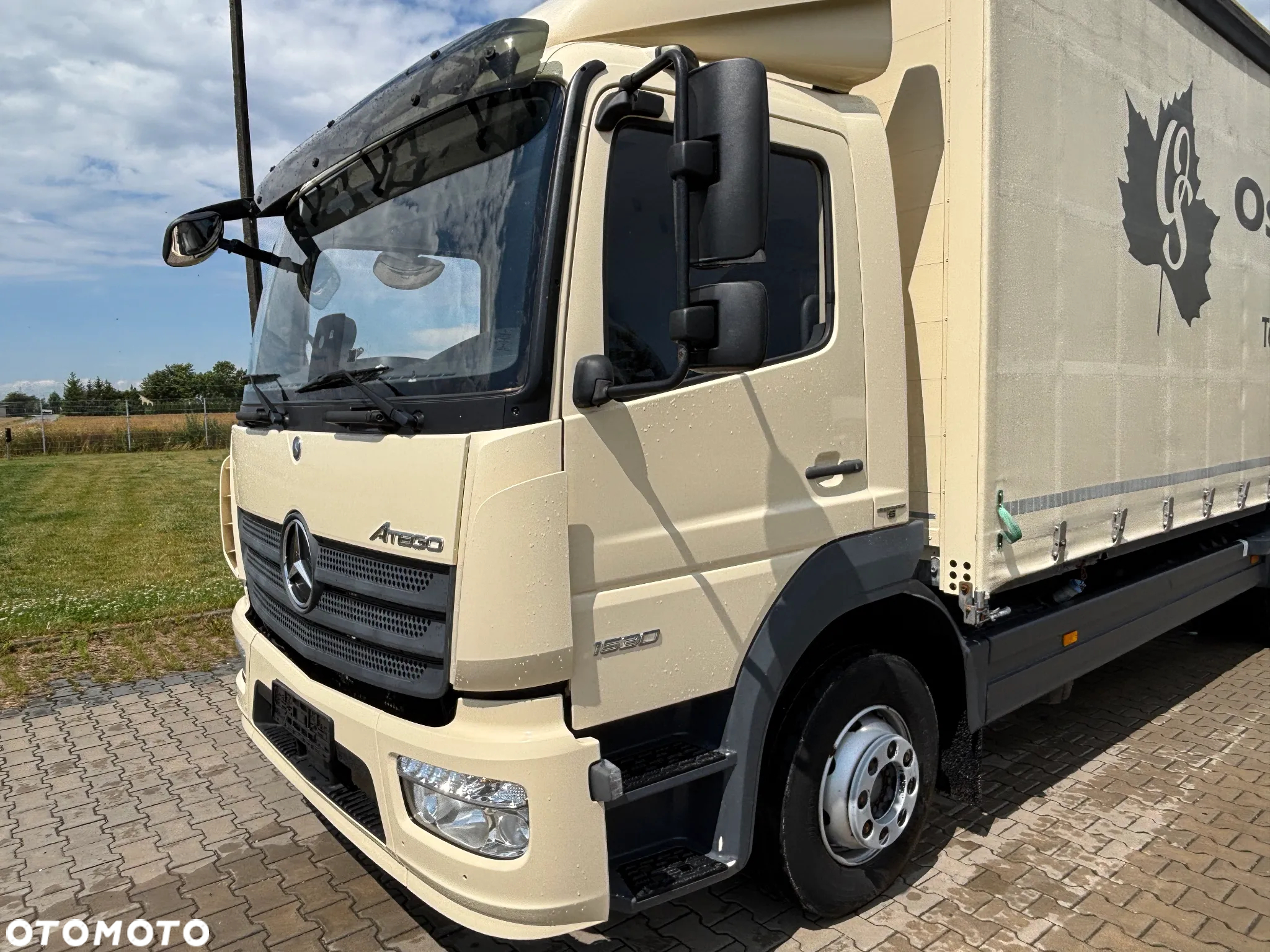 Mercedes-Benz ATEGO 1530 15 T DMC , firanka , możliwość windy, z Niemiec, klimatyzacja - 12