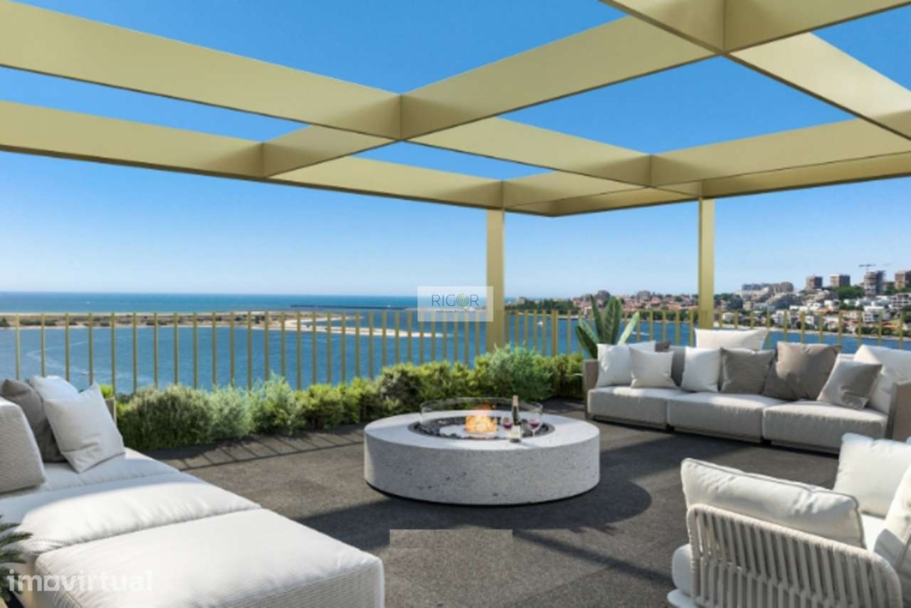 Apartamento T4 com terraço em construção à marina da Afurada - Grande imagem: 3/10