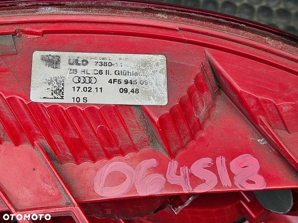 Lampa 4F5945095 Reflektor Tyl Tylna Lewa AUDI A6 C6 Sedan Przed Lift - 16