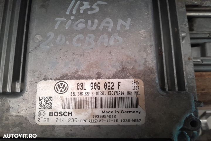 Calculator motor ECU 03L906022F 03L906022F Volkswagen VW Tiguan 1 5N - 2