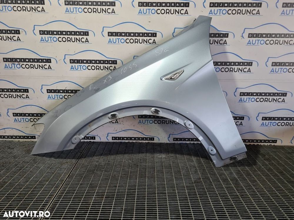 Aripa Stanga Fata BMW X3 F25 2010 - 2014 4 Usi GRI (1044) ZGARIATA - 1