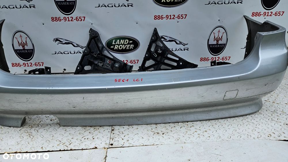 BMW 5 E61 LIFT LCI 2007-2010 Kompletny zderzak tył z 4x PDC Ślizgi Zderzak tylny pod czujniki parkowania Titansilber 354 - 11