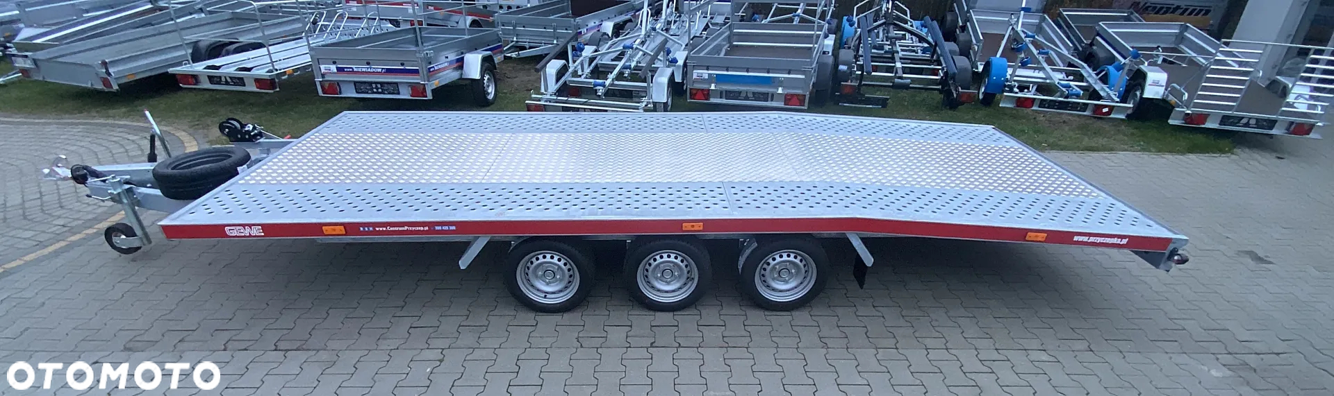 GEWE Laweta samochodowa GEWE 5,6m x 2,1m 3-osiowa DMC: 3500 kg - 2