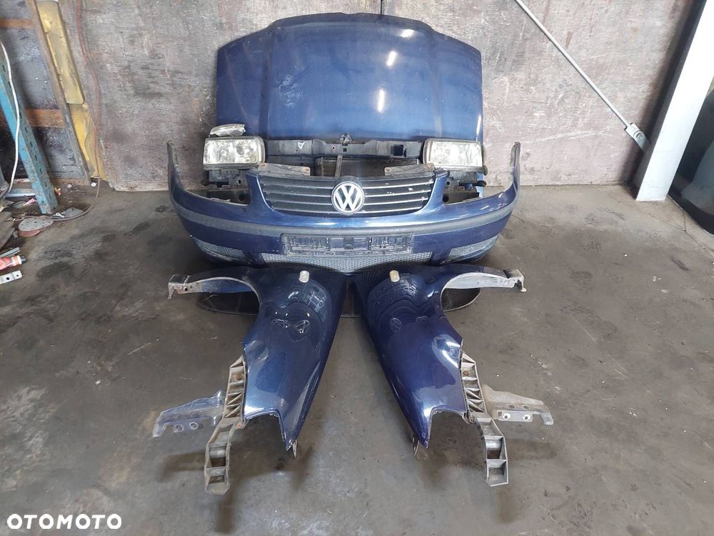 KOMPLETNY PRZÓD MASKA ZDERZAK BŁOTNIKI LAMPY VOLKSWAGEN POLO III LIFT LB5N - 1