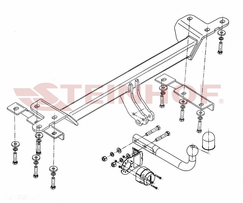 Hak Holowniczy + WIĄZKA 7PIN do Suzuki Grand Vitara od 2005 do 2015 - 3