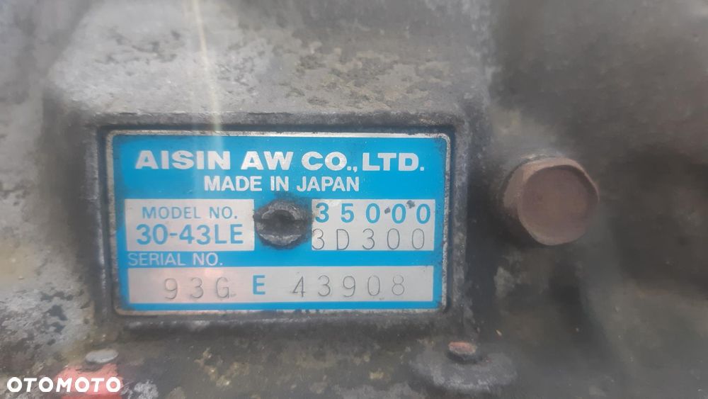 AUTOMAT AUTOMATYCZNA SKRZYNIA BIEGOW TOYOTA HILUX 3.0 TD KZN130 1KZ-TE 30-43 LE 35000-3D300 - 2