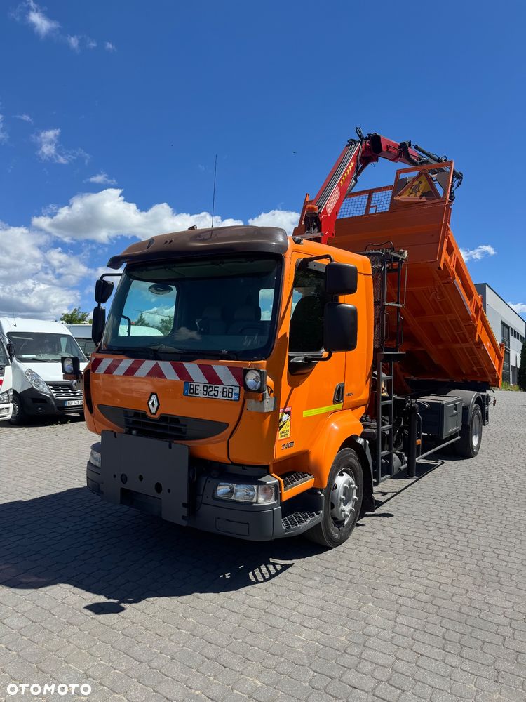 Renault Midlum 240DXi Wywrotka 3str HDS Fassi SPECJALNY Czołownica Solarka Piaskarka - 3