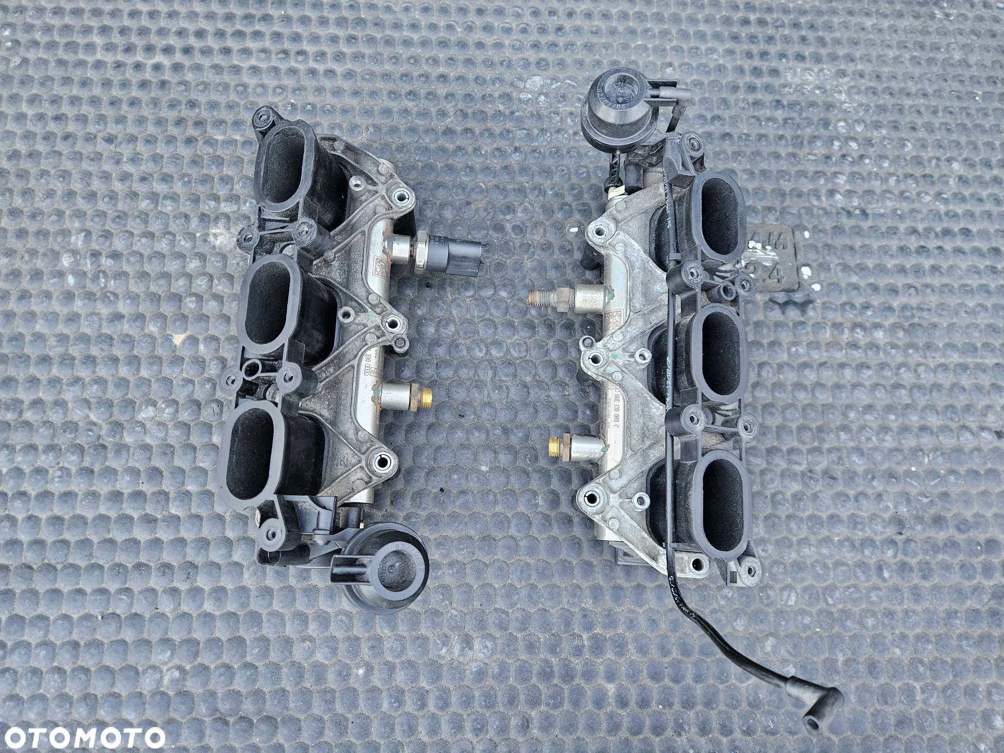 Kolektor Ssacy 06E133109K 06E133110K Lewy Prawy Klapy Nastawnik Czujnik Listwa Wtryskowa 3.2 FSI V6 AUK Audi A4 B7 A6 C6 - 1
