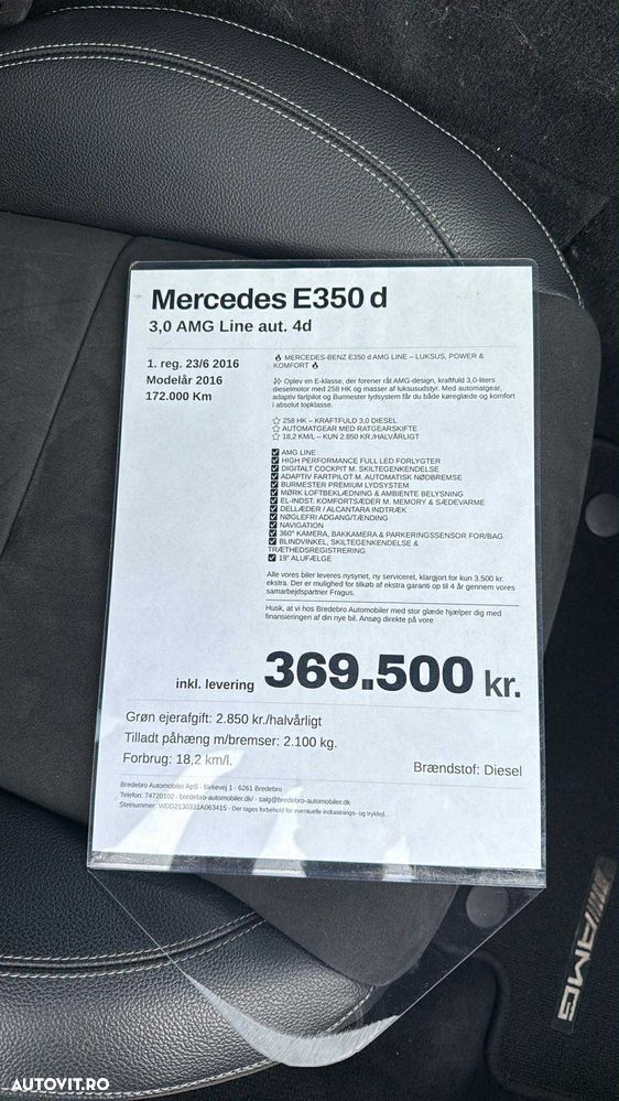 Mercedes-Benz E 350 D 9G-TRONIC AMG Line - 16