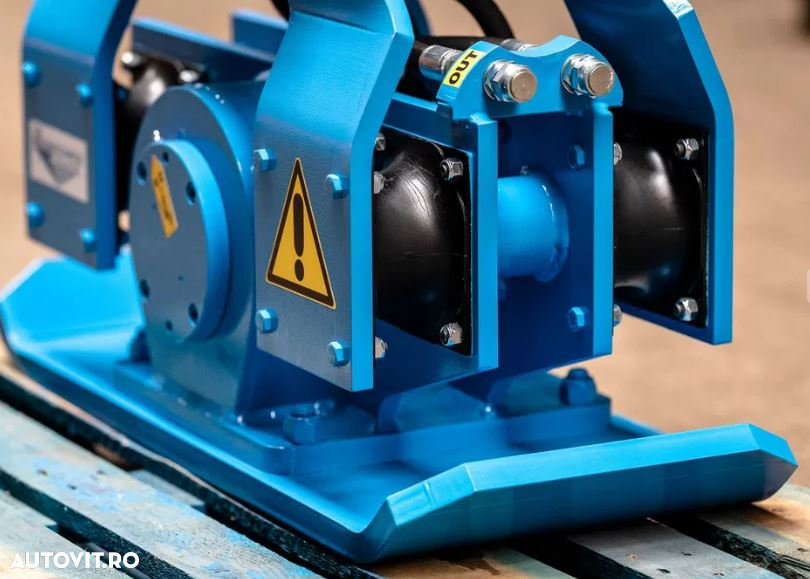 Placa compactoare, placa vibrocompactoare pentru excavator, buldoexcavator - 4