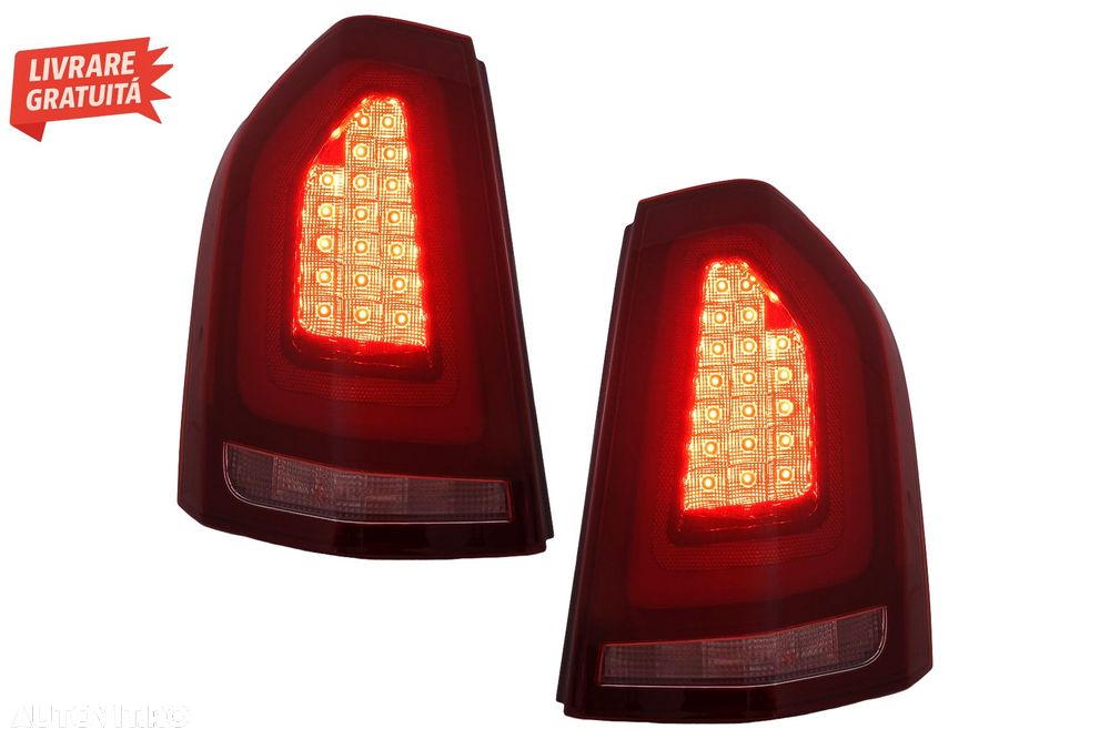Stopuri LED Chrysler 300 LD Lancia Thema (2011-2014) Rosu cu Pornire Dinamica- livrare gratuita - 7