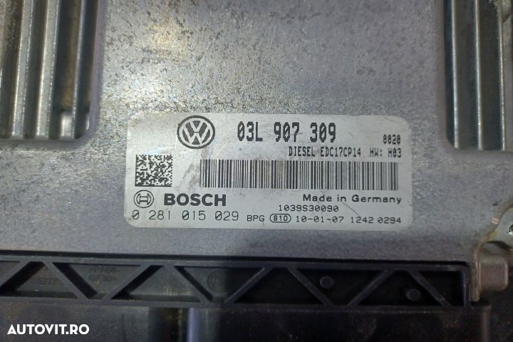 Calculator motor ECU 03L907309 0281015029 - 2.0 CBDC 03L907309 028101 - 3