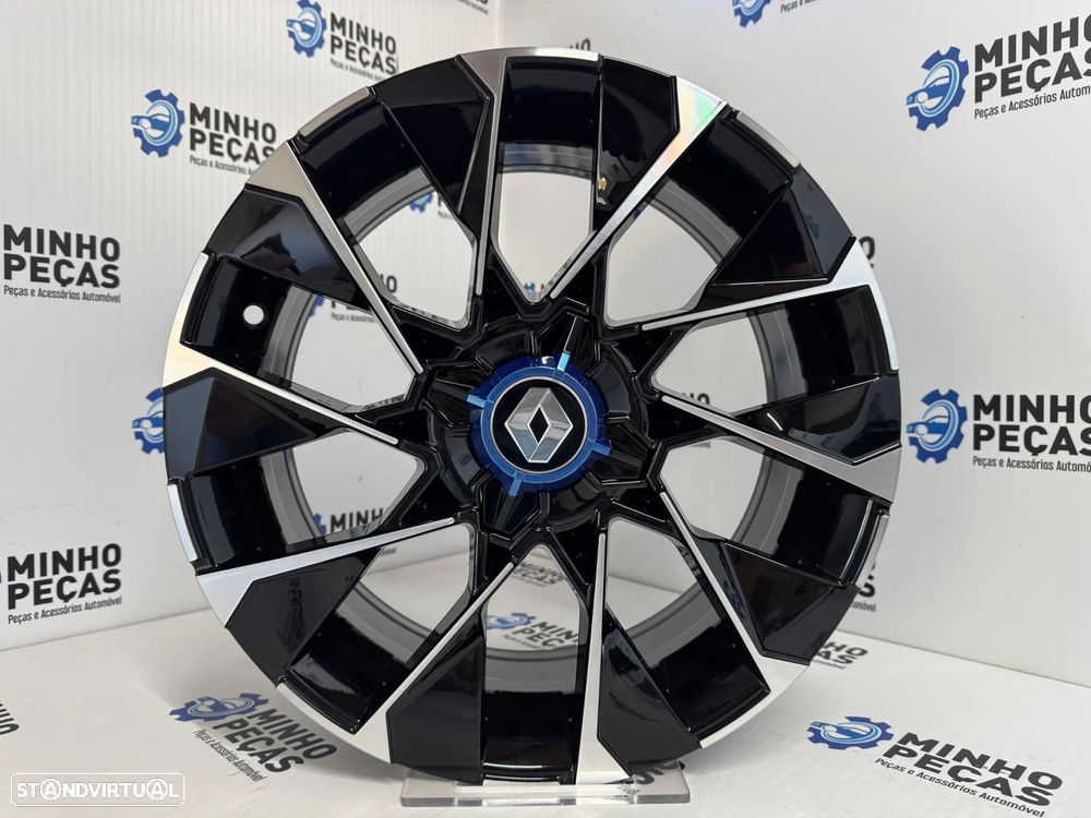 Jantes Look Renault Clio em 16 (4x100) Preto Polido - 8