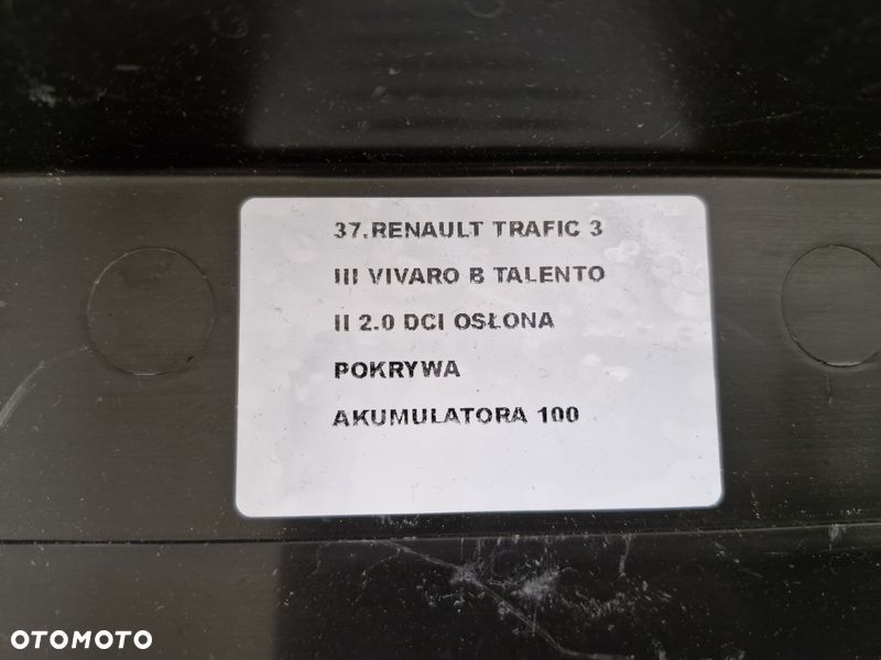 RENAULT TRAFIC III 3 VIVARO B 2.0 DCI POKRYWA OSŁONA AKUMULATORA 244979923R - 6