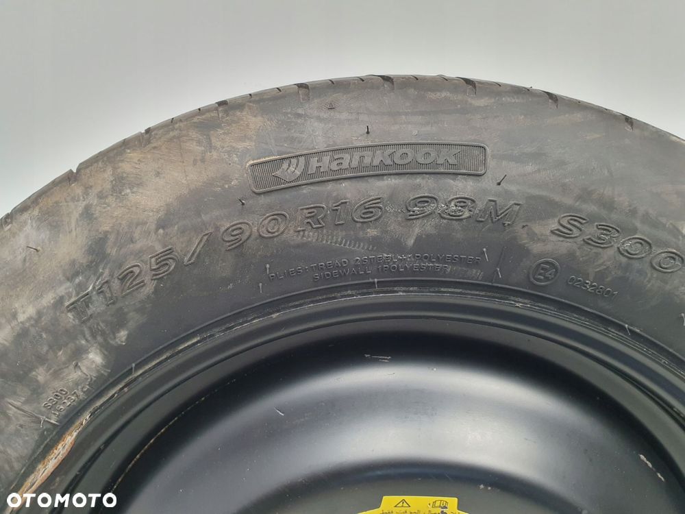 KOŁO DOJAZDOWE dojazdówka 125/90 R16 1S71MH 5x108 Ford Focus Mk2 C-Max - 5