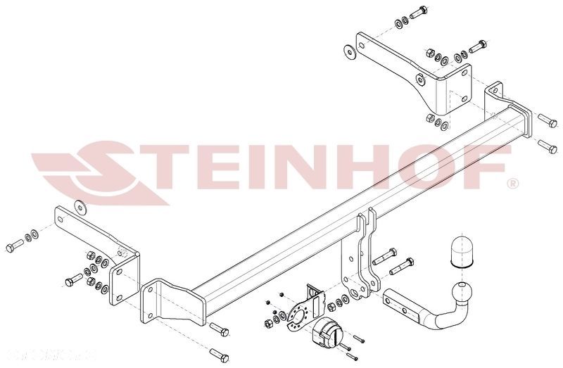 Hak Holowniczy + MODUŁ 7PIN do Nissan Juke II F16 od 2019 - 2