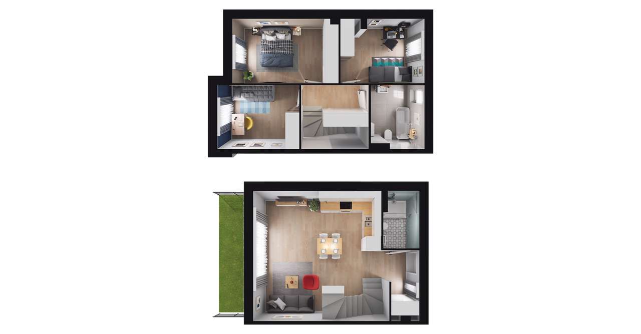 4-pokojowy dom 80m2 + ogródek Bez Prowizji - Pełny obrazek: 3/8