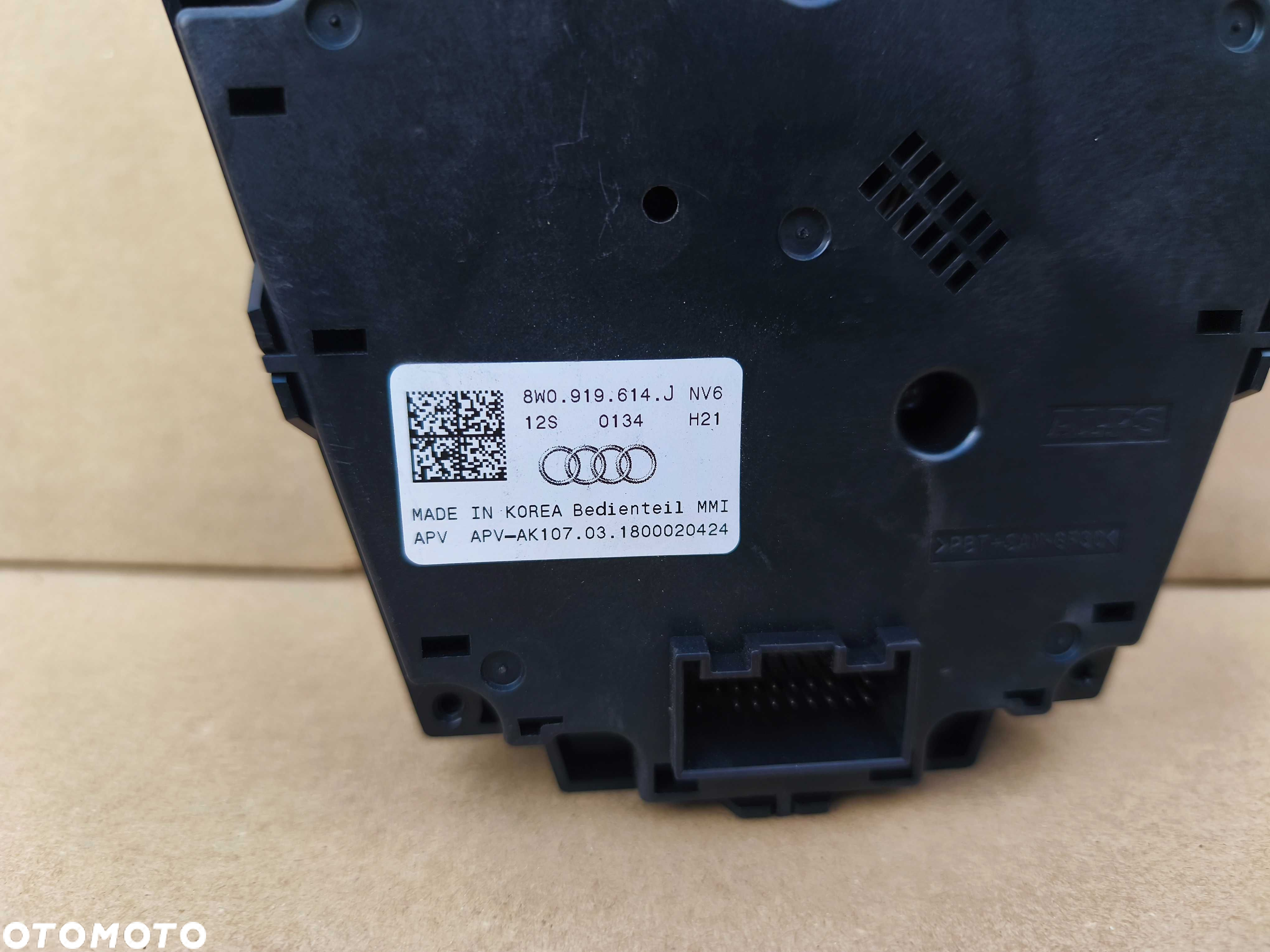 Audi A4 B9 8W panel sterowania radia MMI pokrętło igła 8W0.919.614J - 6