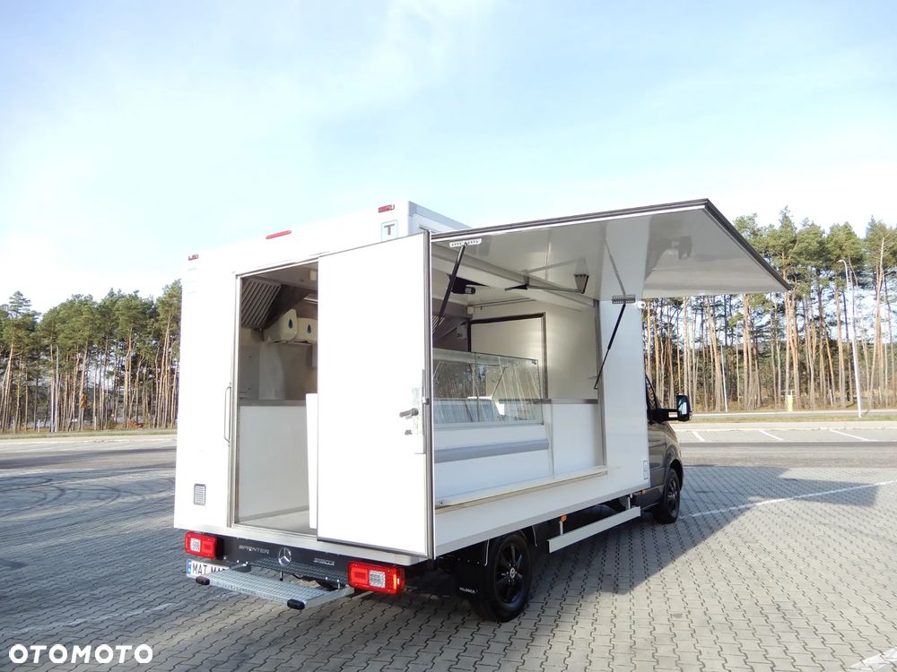 Mercedes-Benz Sprinter 319 CDI V6 3.0 CDI 190 KM Automat 7G-Tronic Auto-Sklep Food Truck Bar Smażalnia Izoterma Chłodnia Mrożnia Agregat Thermo King Zasilany Na Postoju V230 STAN NOWY JEDYNY TAKI POLECAM - 19