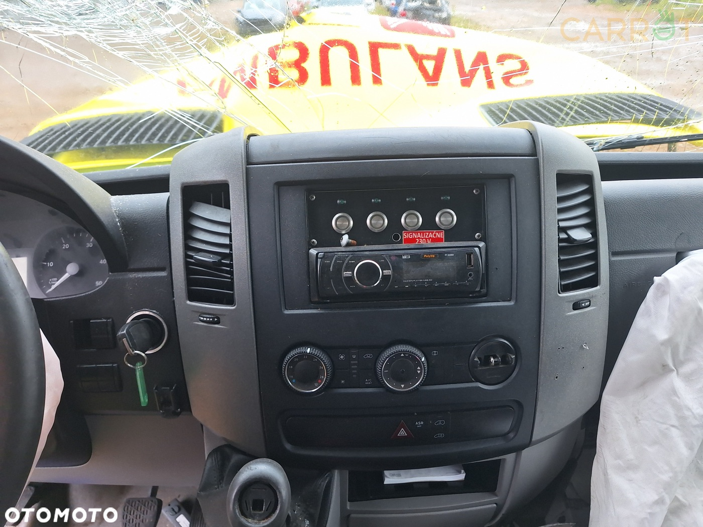 Zestaw kpl przekładka anglika z Klima Mercedes Sprinter w906 - 2