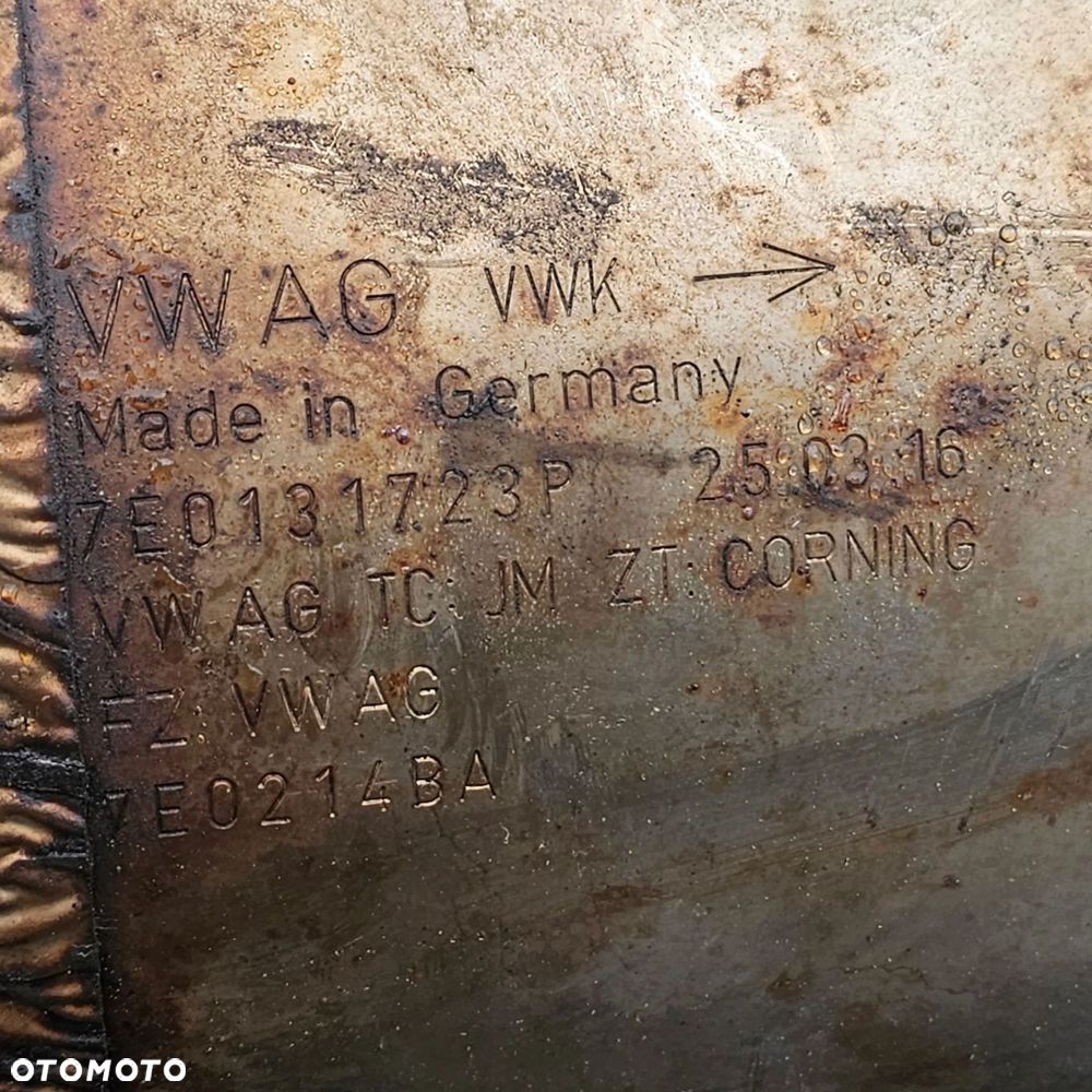 VW T6 2.0 BiTDI 204 KM DSG 4x4 katalizator filtr DPF 7E0131690N - 4