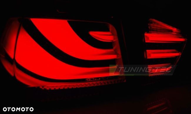 Lampy tyl L+R Led Neon Tuning Black Smoke Bmw 3 e90 sedan Lift Lci 2008-12 - 4