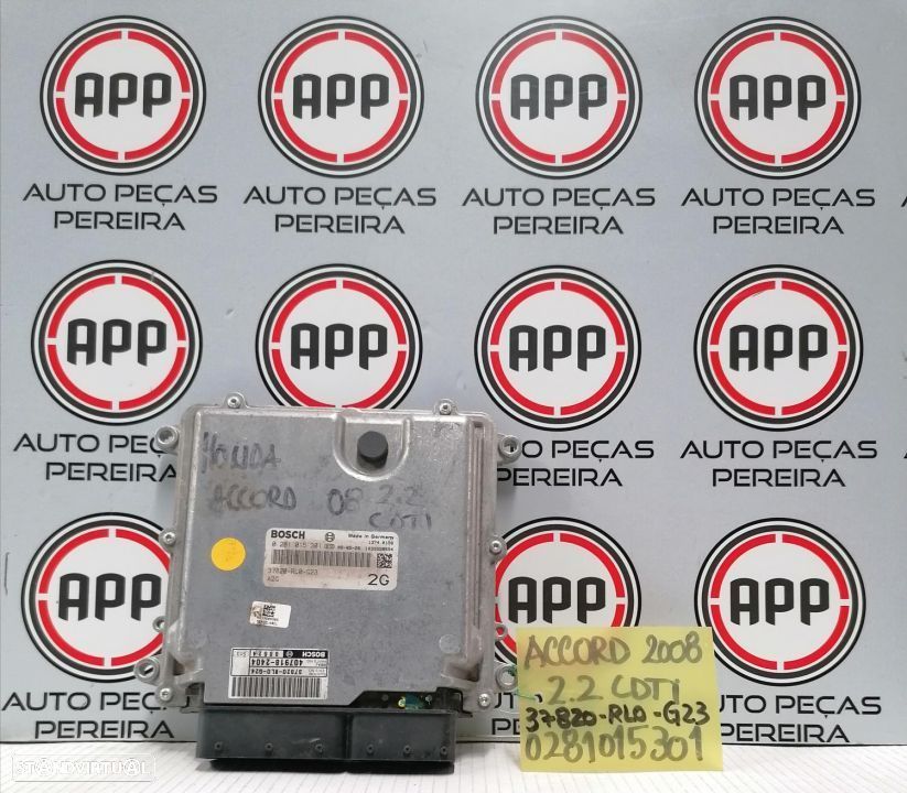 Centralina motor Honda Accord 2008 2.2 I-DTEC, referência 0281015301, 37820-RL0-G25. - 1