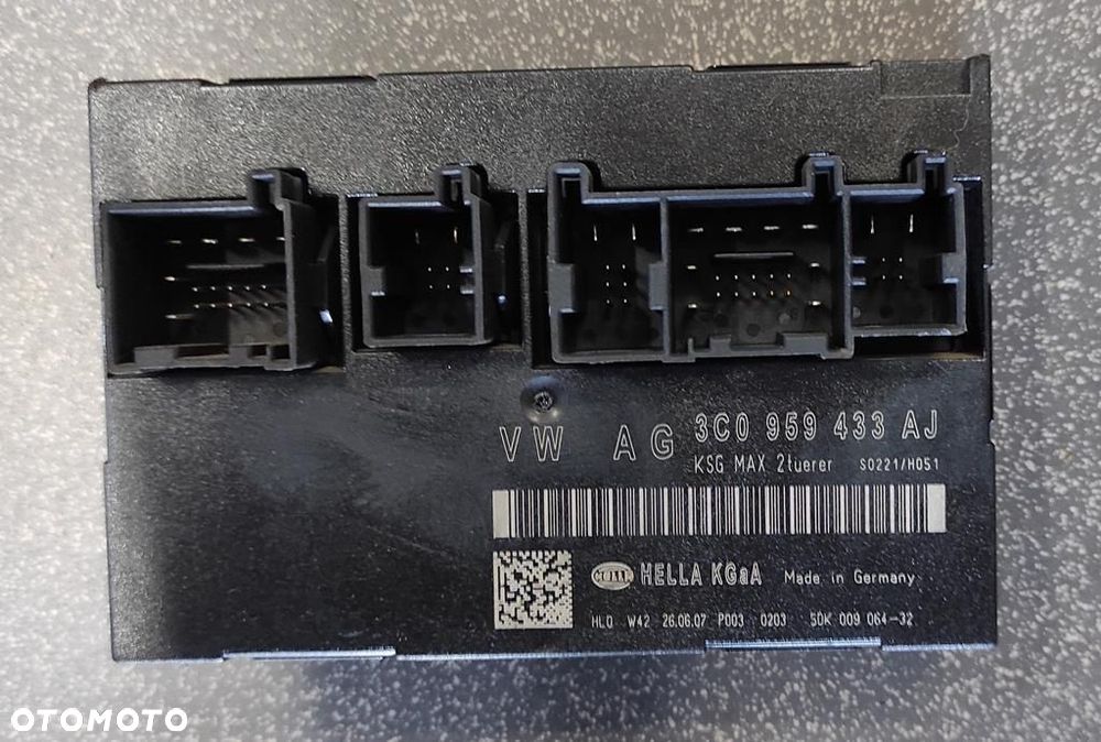Moduł Komfortu PASSAT B6 VW AUDI SEAT SKODA 3C0959433AJ - 1