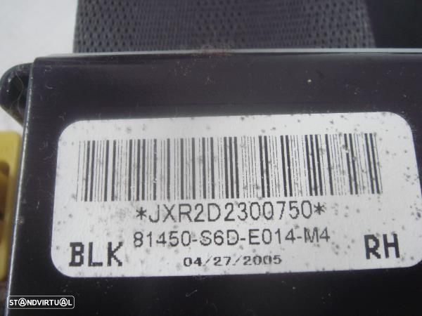 Cinto Segurança Fr Dto Honda Civic Vii Hatchback (Eu, Ep, Ev) - 3
