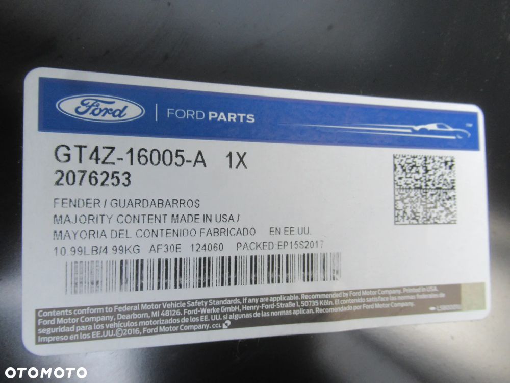 NOWY BŁOTNIK PRZEDNI PRZÓD PRAWY FORD EDGE II MK2 FT4B-R16A142-AB GT4Z-16005-A 2014 - 8