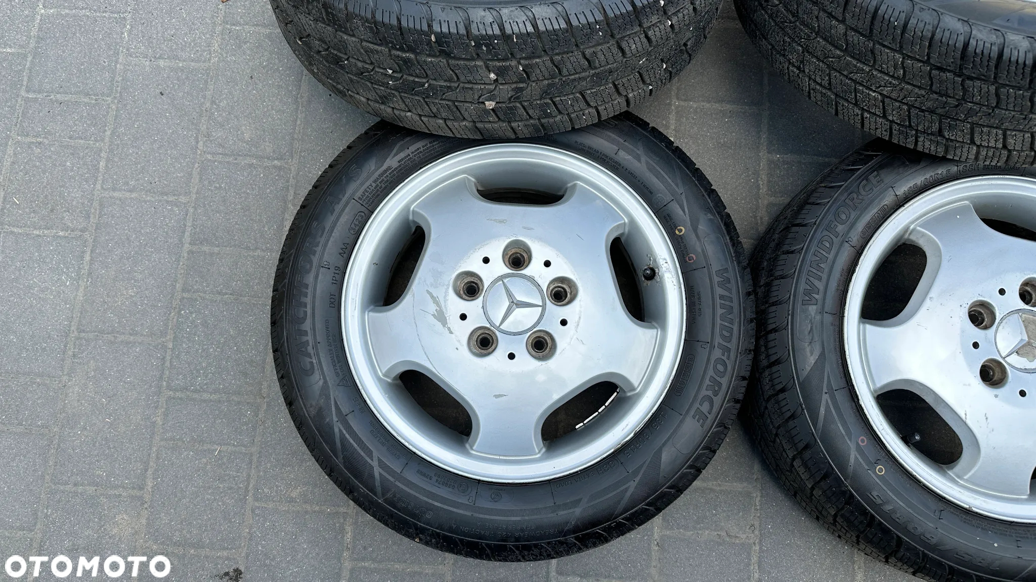 Koła 185/60 Całoroczne 2023 r15 5x112 mercedes felgi alufelgi ET54 - 6