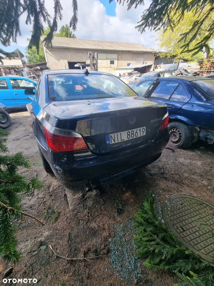 Bmw 520d e60 2.0d 163km m47t2 monacoblau metallic skóra navi ccc na części - 8