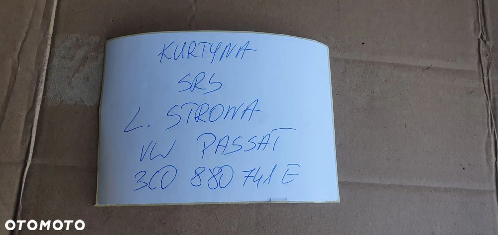Kurtyna Airbag poduszka lewa VW Passat B6 3C0880741E - 10