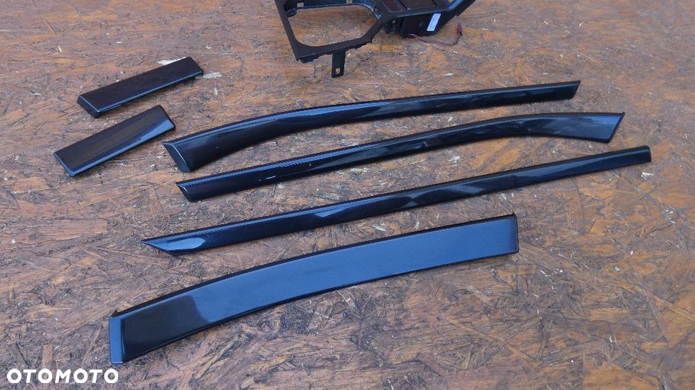 BMW E39 DEKOR LISTWY KOMPLET CZARNY POŁYSK - 3