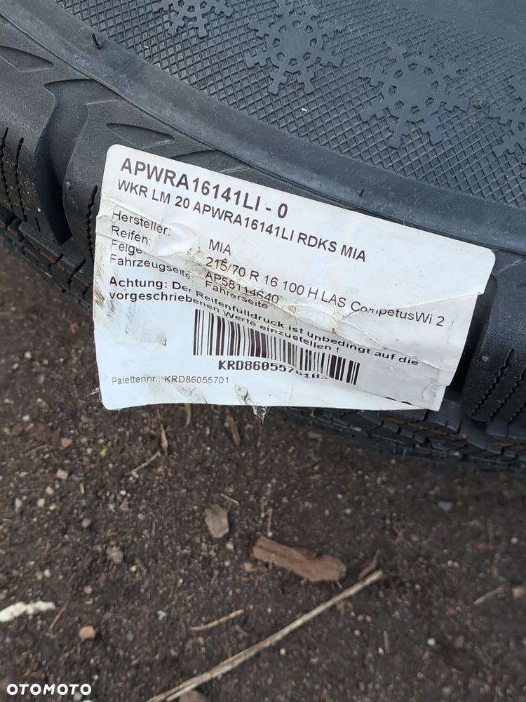 Felgi koła zimowe Mitsubishi ASX 6.5Jx16H2 ET 46 215/70R16 100H Lassa Competus Winter 2 DOT 2120 2020 Rok - 7