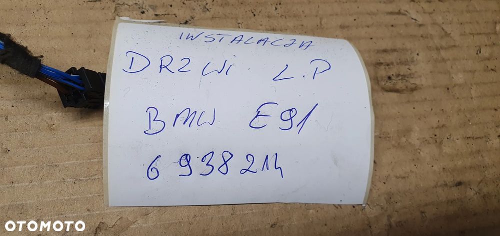 Wiązka instalacja drzwi lewy przód KEYLESS BMW 3 E91 6938214 - 9